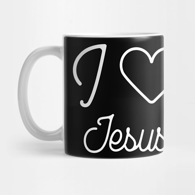 I love Jesus by Creativity Apparel